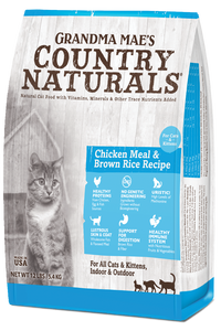 Grandma Mae's Country Naturals Chicken Meal & Brown Rice Recipe for Cats & Kittens