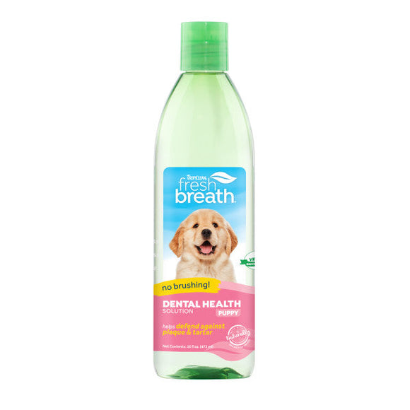 TropiClean Fresh Breath Dental Health Solution for Puppies